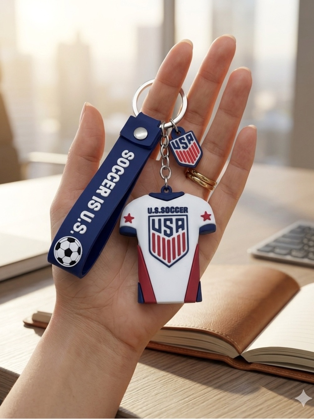 World Cup 2026 Soccer Keychain | USA Soccer Fan Gift | Football Lover Accessory - Picture 2 of 4
